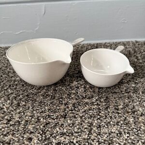 Coors Vintage Porcelain Crucibles - Set of 2 (180-4A and 180-3A)